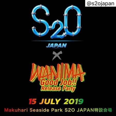 チケットぴあさんのインスタグラム写真 - (チケットぴあInstagram)「📣📣重大発表📣📣 「S2O JAPAN 2019」DAY3の開催が決定！ 日本を代表するロックバンドWANIMAが出演👏😆💥 . 『WANIMA Good Job!! Release Party "カオス!!ギネス!?日本初!!"』7/15(月)海の日に開催🙌‼️ . 【開催概要】 日程：2019年7月15日(月) 時間：17:00 開演 ( 15:00 開場 ) 場所：県立幕張海浜公園 S2O JAPAN特設会場 . #s2o #s2ojapan #s2ojapan2019 #wanima #水 #ずぶ濡れ」4月24日 21時42分 - ticketpia