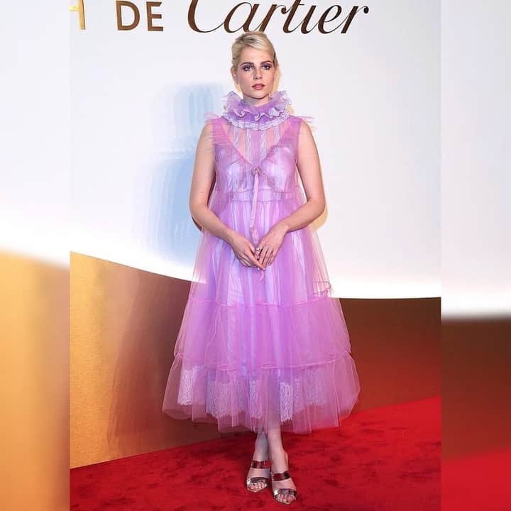 SOPHIA WEBSTERさんのインスタグラム写真 - (SOPHIA WEBSTERInstagram)「We spotted our ‘Rosalind’ mule on @lucyboynton1 for the Clash de @cartier launch 💎 Styled by @leithclark 💜 #SpottedInSophias #SophiaWebster #LucyBoynton」4月24日 21時43分 - sophiawebster