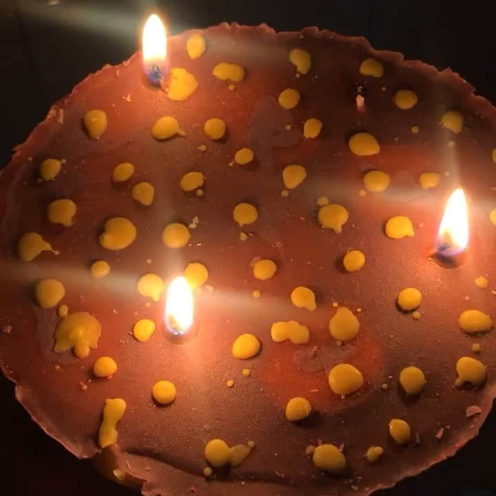 祝茉莉のインスタグラム：「😮🕯」