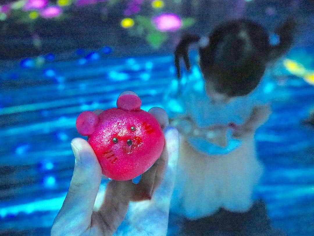 こままりえさんのインスタグラム写真 - (こままりえInstagram)「✴︎ teamLab Borderless🌸 . お台場の「森ビル デジタルアート ミュージアム: エプソン チームラボ ボーダレス」にて デジタルアートで楽しむ お花見イベント開催中〜😉🌸✨ . 娘ちゃんと #桜色コーデ で 平成最後のお花見を満喫です😄 今しかない二人だけの時間大事に過ごしました . エントランスにある 桜を感じられるフォトスポットでは #バイトル のマスコットキャラクターの #チューイチ くんと記念写真も撮れて 「ちゅーちゅーさん❤️」っと 娘ちゃん大満足でした🐭🐭🐭 . バイトルオリジナルノベルティも 可愛くて写真とっちゃった🥰 . #バイトル花見 #promotion #teamLab #Borderless #DIGITALARTMUSEUM #EPSON #teamLabBorderless #チームラボボーダレス #チームラボ #お台場 #桜色コーディネート #バイトル #デジタルアート #花見イベント #平成最後 #平成最後のお花見 #お花見気分 #デジタルアートミュージアム #デジタルアート #エプソン #娘ちゃんの成長記録 #2歳」4月24日 22時47分 - komamarie