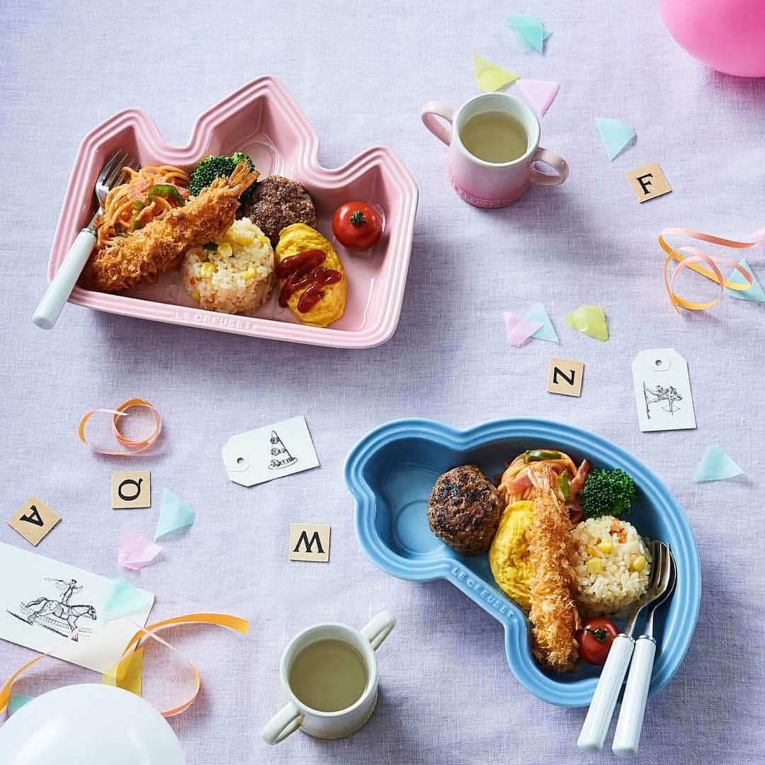 Le Creuset Japon　ル・クルーゼ ジャポンさんのインスタグラム写真 - (Le Creuset Japon　ル・クルーゼ ジャポンInstagram)「「ル・クルーゼベビー」シリーズから、かわいらしいプレートが3つのシェイプで登場！あこがれの「お子様ランチ」がお家で簡単に作れます。割れにくく、食べやすい深さで毎日使えるのも嬉しいポイント。お子さまの成長を夢いっぱいのものに！お祝いやギフトにも選びたいプレートです。 . Photos TERUAKI KAWAKAMI Styling YUMI NAKATA . #ルクルーゼ #lecreuset  #ルクルーゼベビー  #カラフル #カラバリ #テーブルコーディネート #ギフト #お祝い #お子様ランチ」4月24日 18時00分 - lecreusetjapon