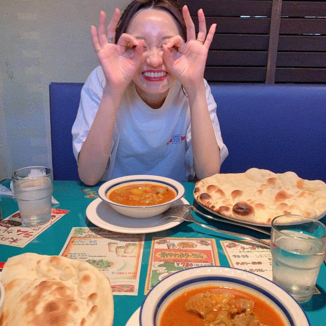 のインスタグラム：「カレーランチ🍛🍛🍛 今の気温が最高♡」