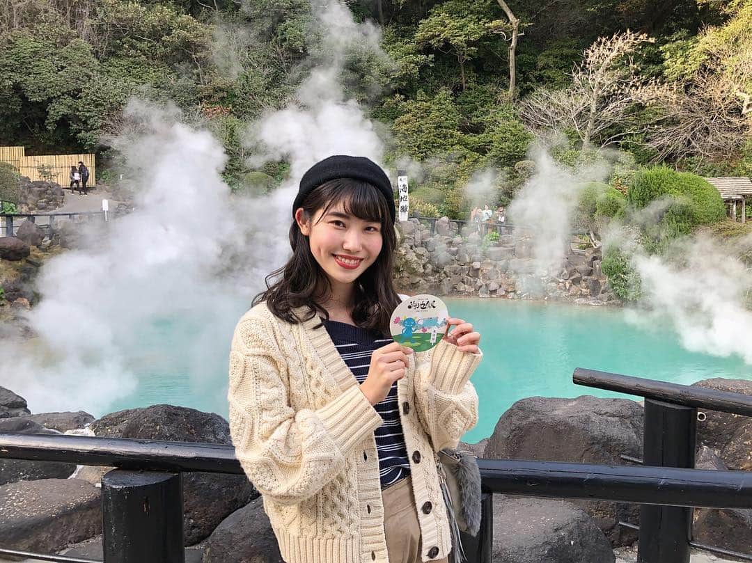 のインスタグラム：「ちなみにこの前紹介した海地獄ではステッカーも貰えるんです！ これがまためちゃくちゃ可愛い🌟」
