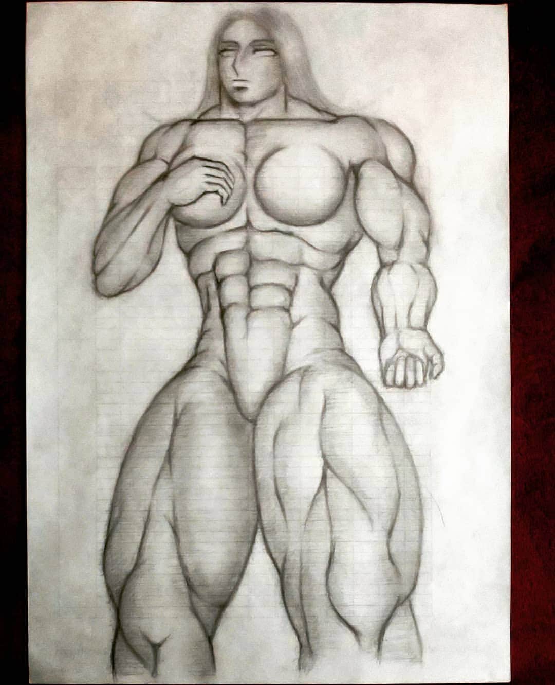 松原義和さんのインスタグラム写真 - (松原義和Instagram)「僕が考えた超人「キン肉ワカコ」 #風藤松原#松原義和#イラスト#絵#鉛筆画筋肉#マッチョ#ボディビル#女性#くびれ筋トレ女子#スタイル#格好いい#アート#グラビア#ヌード#illustration#drawing#picture#styles#sexy#strong#fashion#love#muscle#body#bodybuilding#fitness#lady#nude#woman#beautiful」4月24日 18時34分 - yoshikazu.matsubara.31