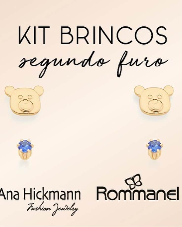 Ana Hickmannさんのインスタグラム写真 - (Ana HickmannInstagram)「Gente, transformaram a família urso em joias!!! Estou super encantada com cada detalhe dessa seção de joias criada pela @rommanel para a minha nova coleção Joy for Life. Tem kit brincos, pingente de letras, gargantilhas com plaquinha mamãe urso... 😍 Tudo pensado nas mamães que assim como eu adoram demonstrar o amor incondicional por seus filhos! Essa semana em todas as lojas do Brasil! #25deabril #anahickmannrommanel #Joyforlife #anahickmann Foto @karinebasilio」4月24日 19時30分 - ahickmann