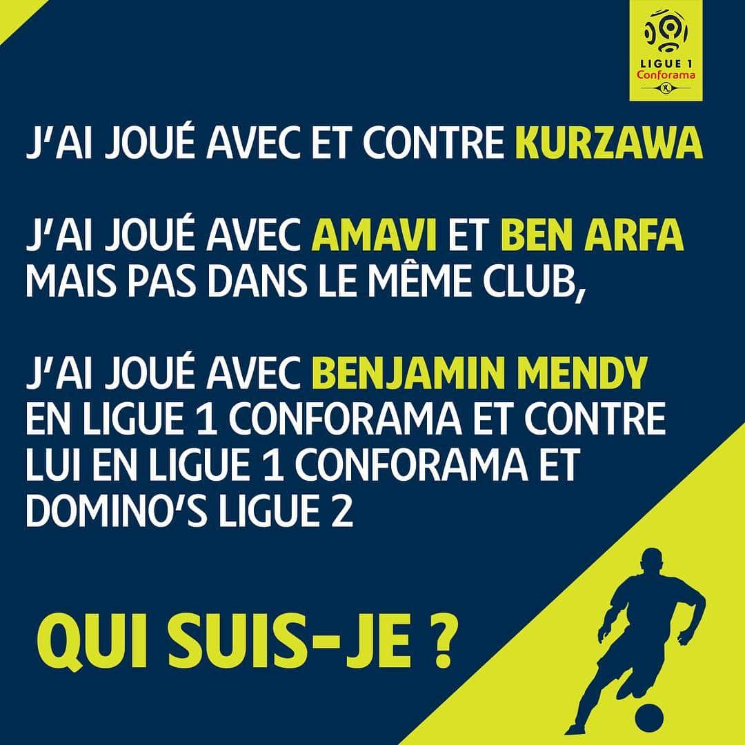 リーグ・アンさんのインスタグラム写真 - (リーグ・アンInstagram)「Qui est ce joueur ayant joué avec et contre @kurzawa_20 & @benmendy23 ?  Et qui a évolué avec @misterr_jo + @hatembenarfaofficiel... mais pas dans le même club ? 😜  Indice chez vous : il a déjà 194 matchs de @Ligue1Conforama au compteur 😎 ▪️ ▪️ #ligue1conforama #quiz #jeu #devinette」4月24日 19時37分 - ligue1ubereats