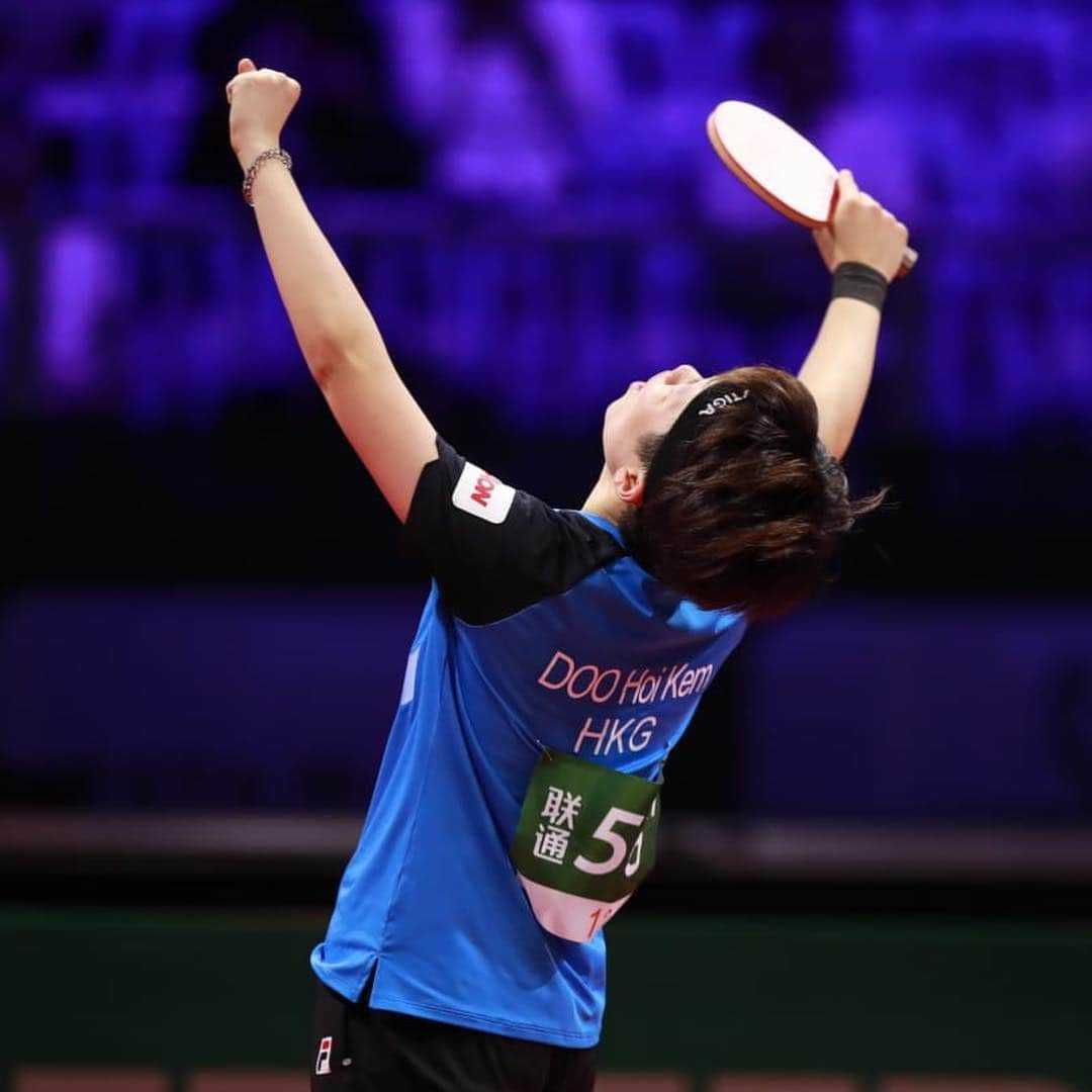 ITTF Worldさんのインスタグラム写真 - (ITTF WorldInstagram)「🙌 HUGE result for 🇭🇰Doo Hoi Kem! 🙌  The WR #12 knocks out #6 🇯🇵Kasumi Ishikawa to reach the Women's Singles quarter-finals.  #ITTFWorlds2019  #NotJustPingPong」4月25日 6時53分 - wtt