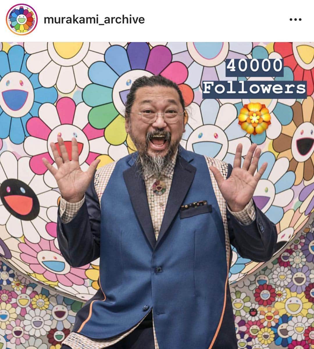 村上隆さんのインスタグラム写真 - (村上隆Instagram)「@murakami_archive  Congrats! 40000 followers.」4月25日 7時12分 - takashipom