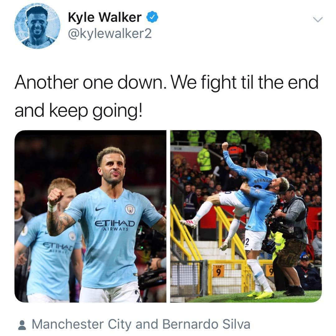 カイル・ウォーカーさんのインスタグラム写真 - (カイル・ウォーカーInstagram)「We fight til the end」4月25日 7時27分 - kylewalker2