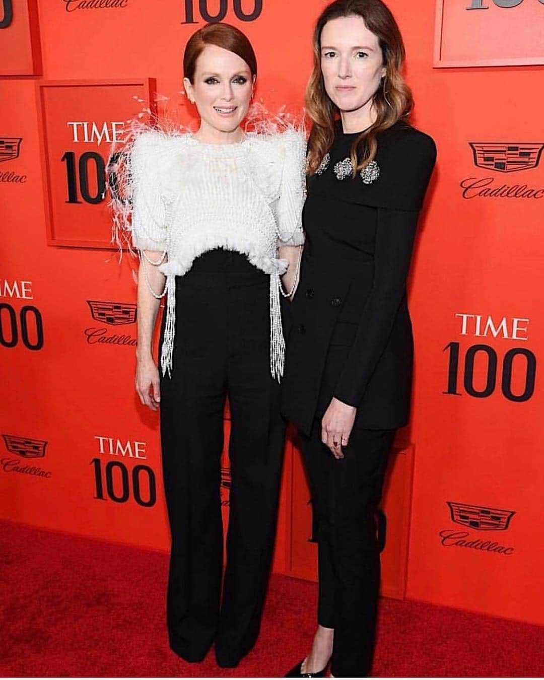 ジュリアン・ムーアさんのインスタグラム写真 - (ジュリアン・ムーアInstagram)「What an honor to accompany the sublime @clarewaightkeller to the #time100 where she was named one of the 100 most influential people for her stellar work as the head of @givenchyofficial She is as lovely as she is talented, which is saying A LOT.  Swipe to see us at my house with the wonderful @lamarquisette before we left to go UPTOWN! And thank u @lesliefremar @hungvanngo @marcusrfrancis ❤️❤️❤️」4月24日 23時15分 - juliannemoore