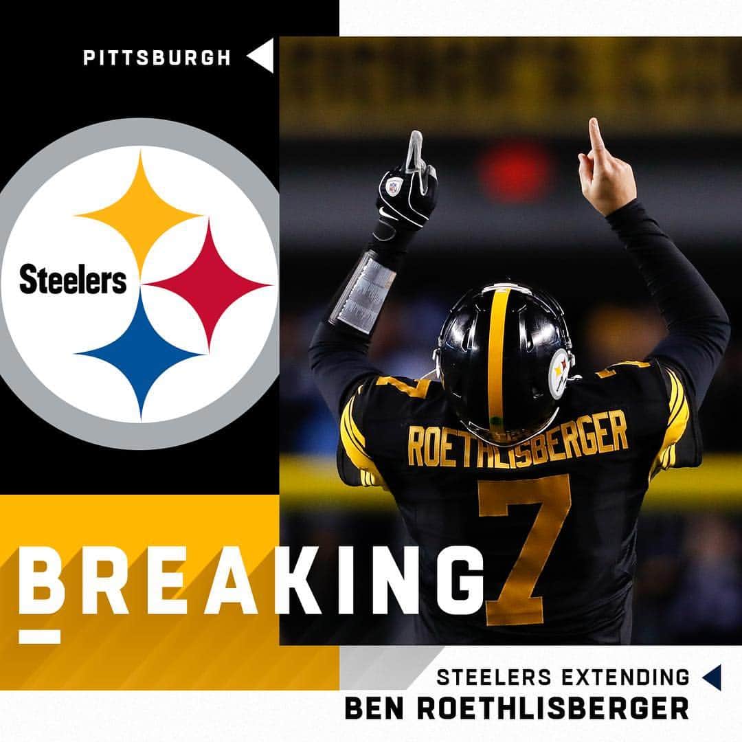 NFLさんのインスタグラム写真 - (NFLInstagram)「Steelers, QB Ben Roethlisberger finalizing two-year, $63M contract extension. (via @rapsheet) 📷: Aaron M. Sprecher/AP」4月24日 23時26分 - nfl