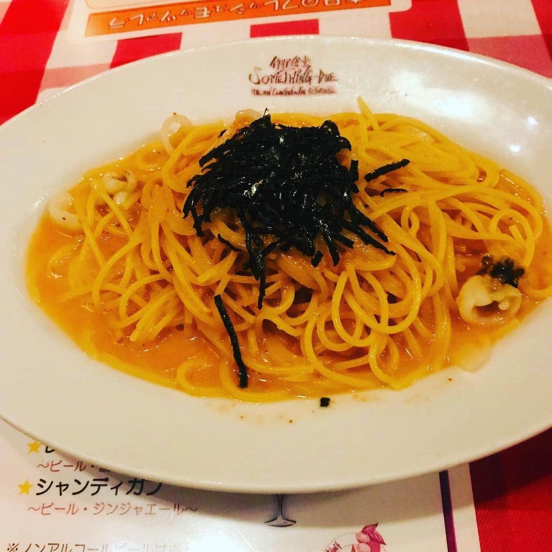 のインスタグラム：「#浦和#elan#エラン#仕事前に#食事#イタリアン#パスタ#明太子スパゲティ」