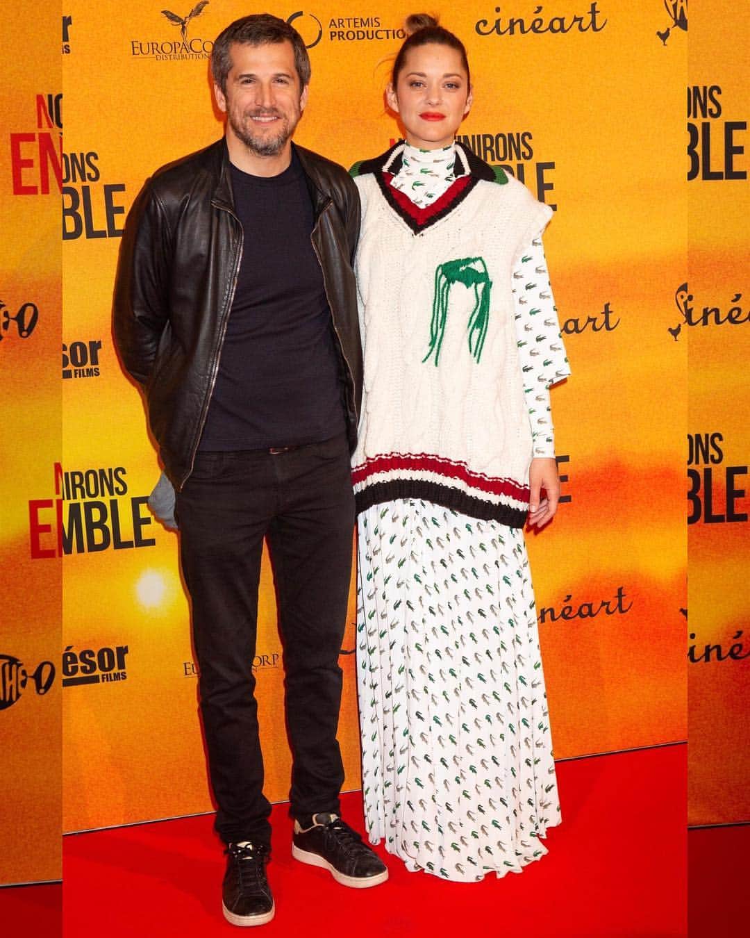 Just Jaredさんのインスタグラム写真 - (Just JaredInstagram)「@marioncotillard in @lacoste with her husband, director Guillaume Canet at the premiere of their new film Nous Finirons Ensemble!  See more on JustJared.com #MarionCotillard #GuillaumeCanet Photos: Backgrid」4月25日 0時10分 - justjared