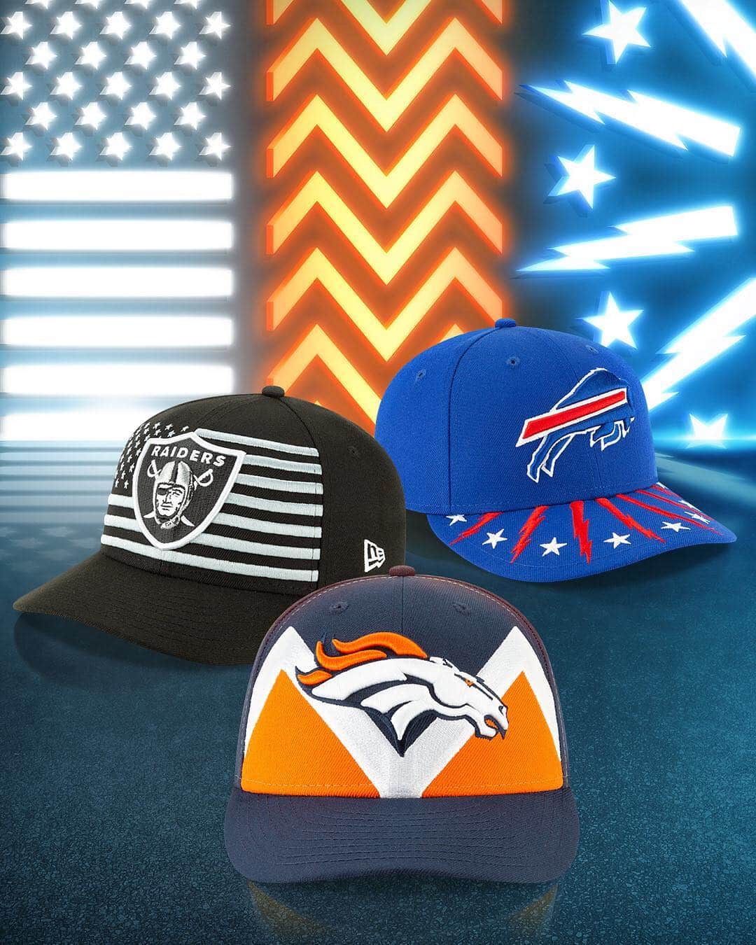 ニューエラ・キャップのインスタグラム：「City and state inspired designs welcome the draftees to the league. The 2019 NFL Draft is Thursday. Get ready at neweracap.com」