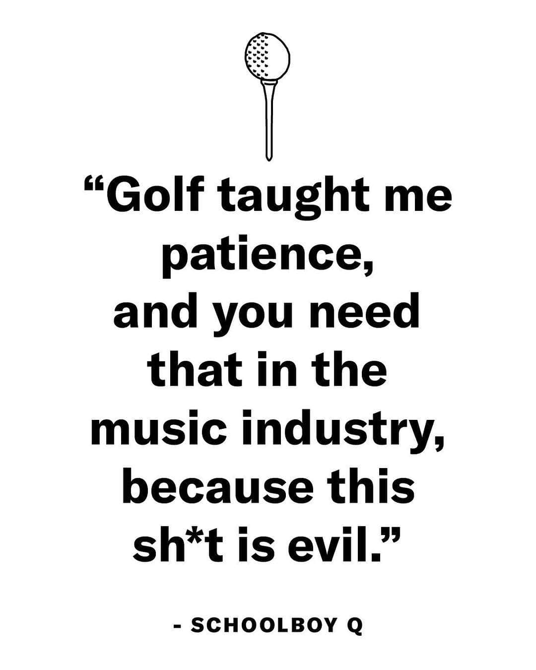 GQさんのインスタグラム写真 - (GQInstagram)「“Golf taught me patience, and you need that in the music industry, because this sh*t is evil.” #ScHoolboyQ (@groovyq) talks golf, the music industry, and his new album #CrasHTalk at the link in bio. (📸@daniellelevitt)」4月25日 0時39分 - gq
