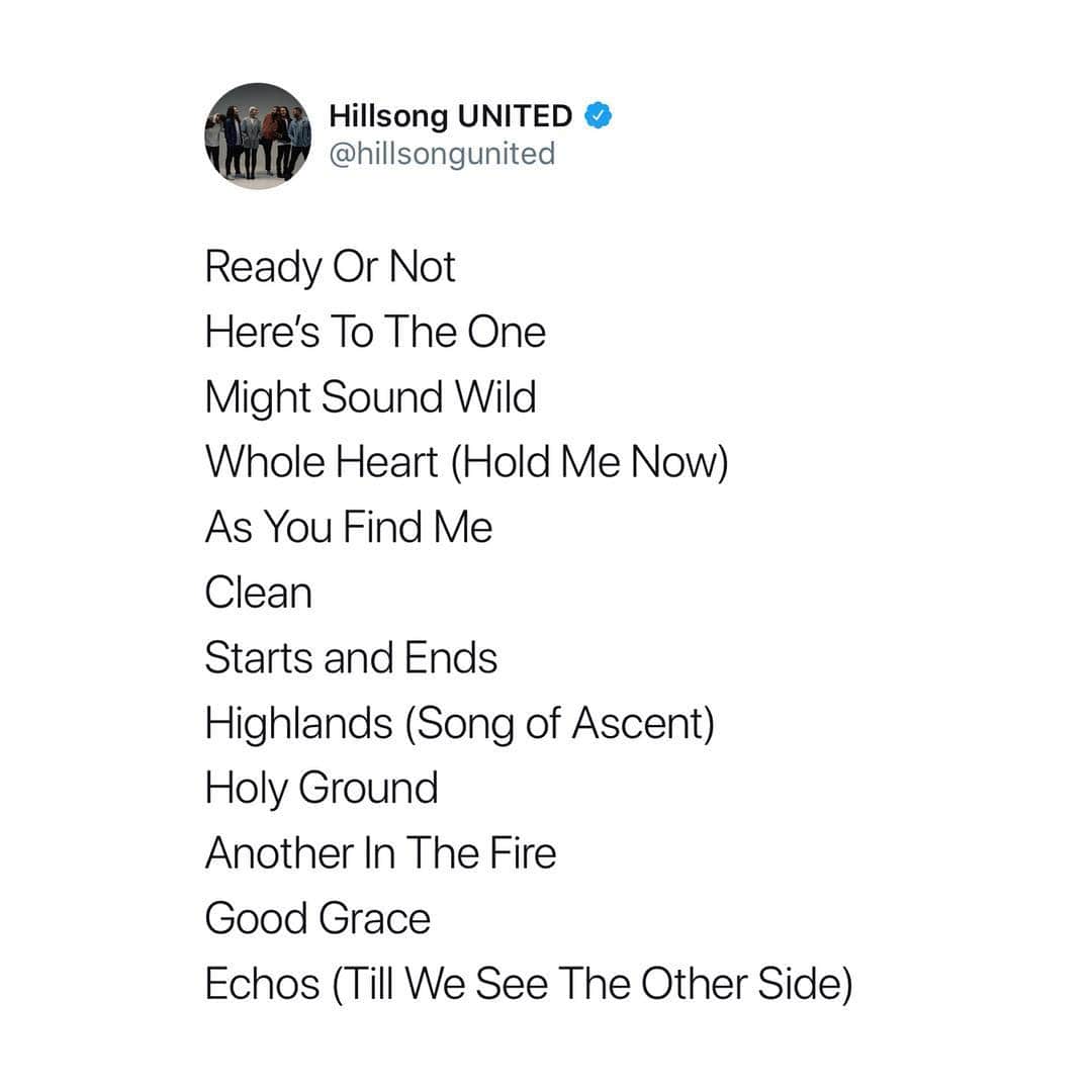 ユナイテッドのインスタグラム：「12 new songs,  4 you already know, 2 days to go!  #UnitedPeople」