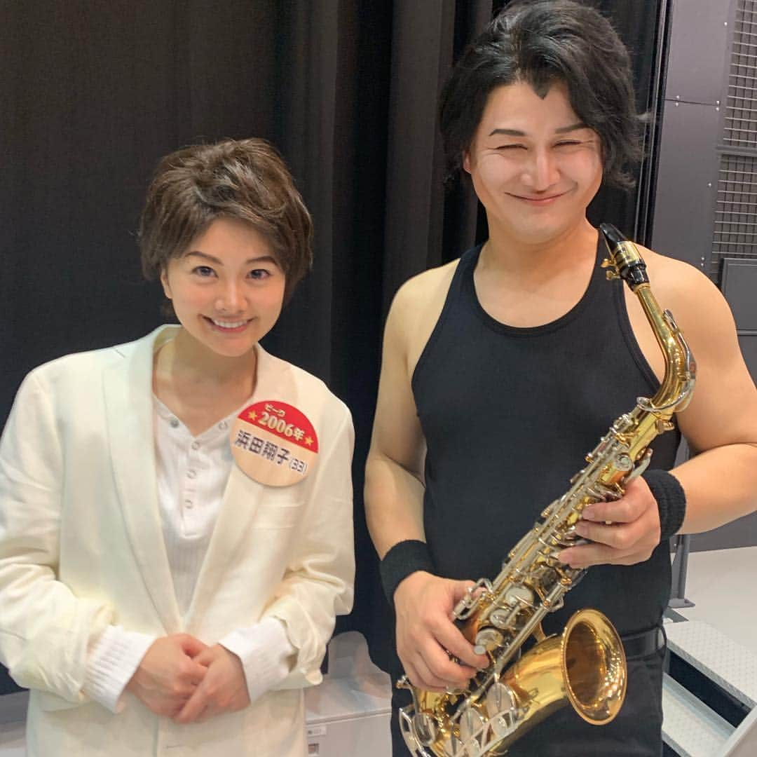 福島善成さんのインスタグラム写真 - (福島善成Instagram)「どうも武田真治です🎺 先日、日テレ『ヒロミーティング』で浜田翔子ちゃんにモノマネプロデュースしたよ🎷 小池徹平さんだよ📯似てるよね🎻  #ヒロミーティング #浜田翔子 様 #小池徹平 様 #武田真治 様」4月25日 1時41分 - fukushimayoshinari