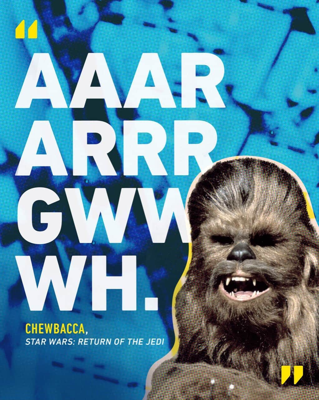 スター・ウォーズさんのインスタグラム写真 - (スター・ウォーズInstagram)「Wookiees speak a dialect called Shyriiwook, a complex language consisting of growling and howls. #WookieeWednesday」4月25日 2時33分 - starwars