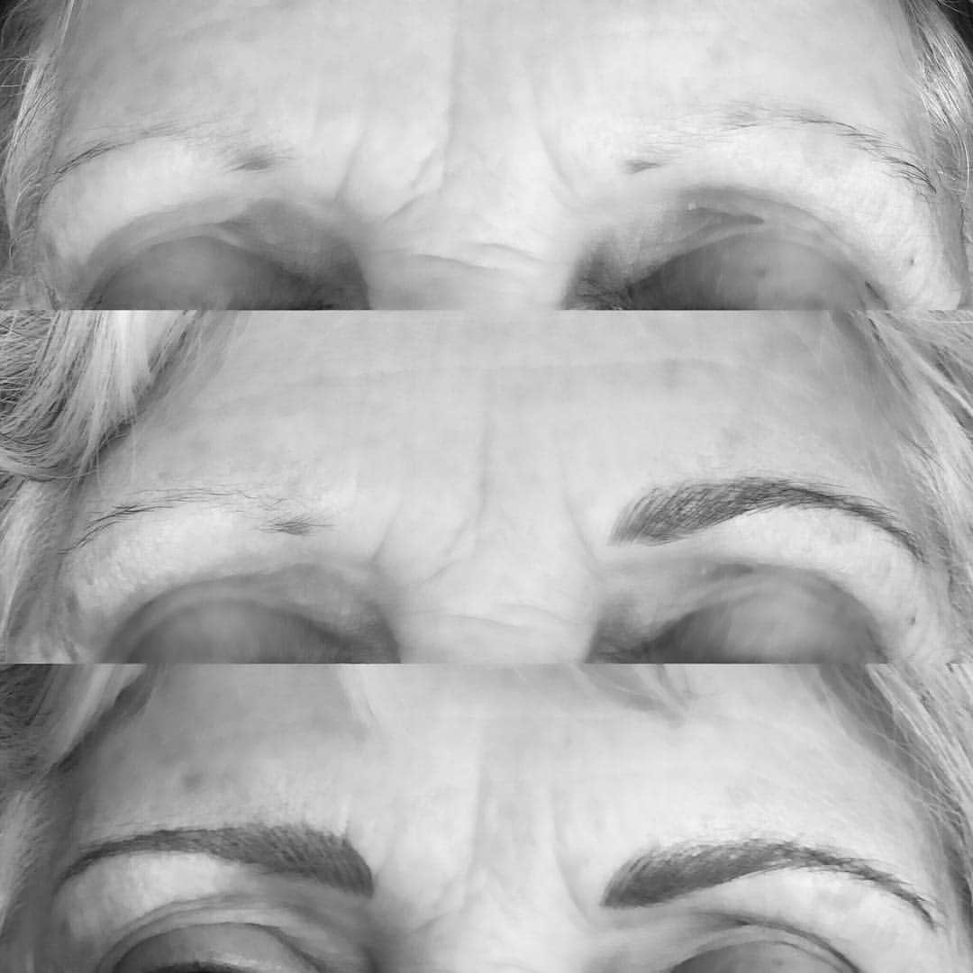 のインスタグラム：「The reason I love doing microblading is because every person is a new experience and challenge. Creativity is in my blood. Thank you for all my clients who have trusted me to make them more beautiful. 🙏 #microblading #trust #creative #eyebrows #new #karenzambos #the_skin_concierge #westhollywood #nodowntime」