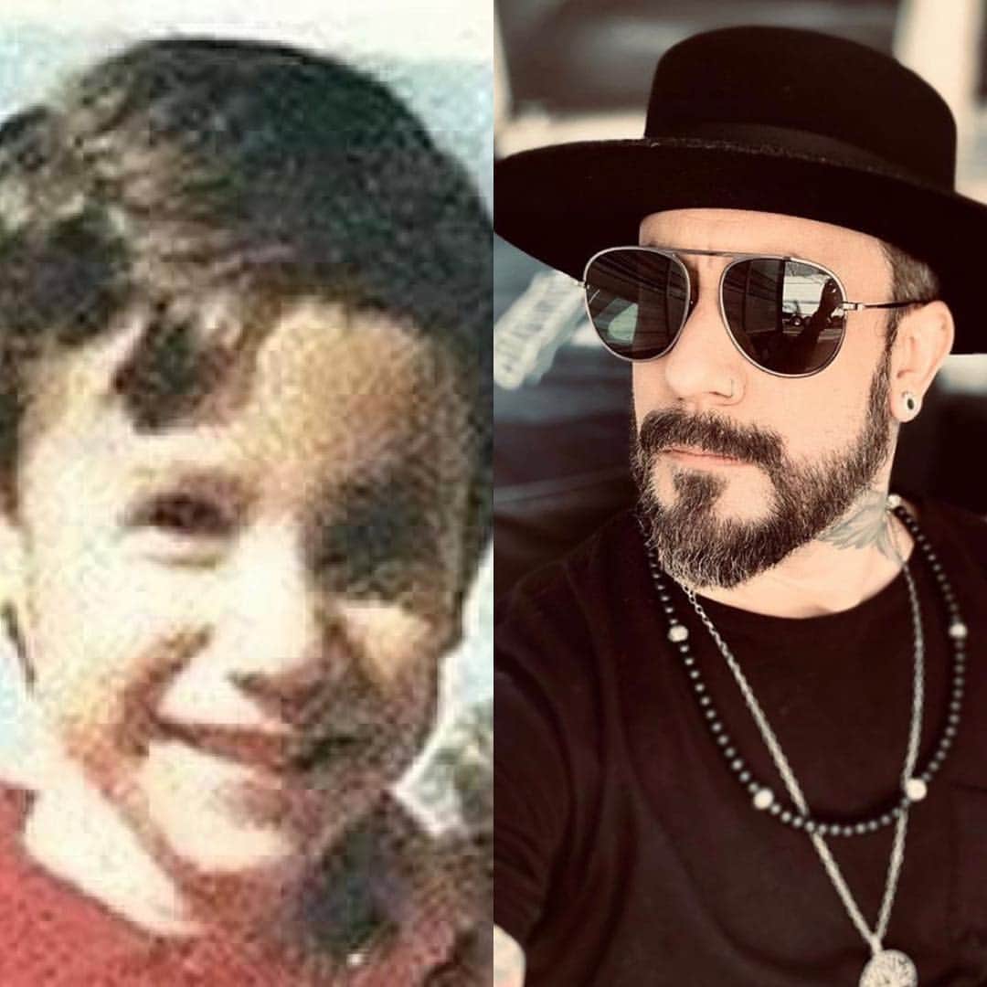 A.J.のインスタグラム：「Let me show you the difference in a boy and a man... #BoyAndAManChallenge!!!」