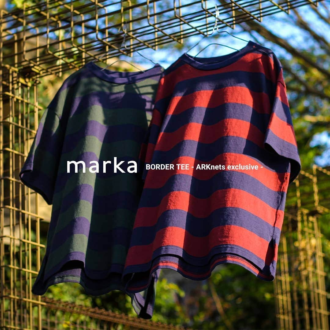 ARKnetsさんのインスタグラム写真 - (ARKnetsInstagram)「. ＼ marka｜BORDER TEE ARKnets exclusive／ . 《 ARKnetsでしか手に入らないエクスクルーシブアイテム 》 . インラインでは展開されていないボーダーカットソーを生地から別注したスペシャルな一着です。シンプルになりがちな夏スタイルのアクセントにおススメの一着です。 2019年4月27日（土）の12時から販売開始となります！ . ■ITEM／marka Name：BORDER TEE - ARKnets exclusive - Price：15,120円 （税込） Color：グリーン＆バーガンディー No：M19B-09CS02B . . 【 ARKnets Search／取り扱い店舗 】 FOLLOW US!! ／ @cornersark . ■商品や通信販売に関しまして、ご不明な点がございましたらお気軽にお問い合わせください。 . ----------------------------------- 【お問い合わせ】 ARKnetsコールセンター TEL：028-634-1212 ( 営業時間 12:00～19:00 ) ※店舗へ繋がりにくい場合には、こちらまでお問合せ下さい。 ------------------------------------- #arknets #cornersark #栃木 #宇都宮 #styling #スタイリング #スタイル #fashion #ファッション #メンズファッション #春ファッション #別注 #ボーダー #カットソー #ボーダーTシャツ #marka #マーカ」4月25日 15時53分 - arknets_official