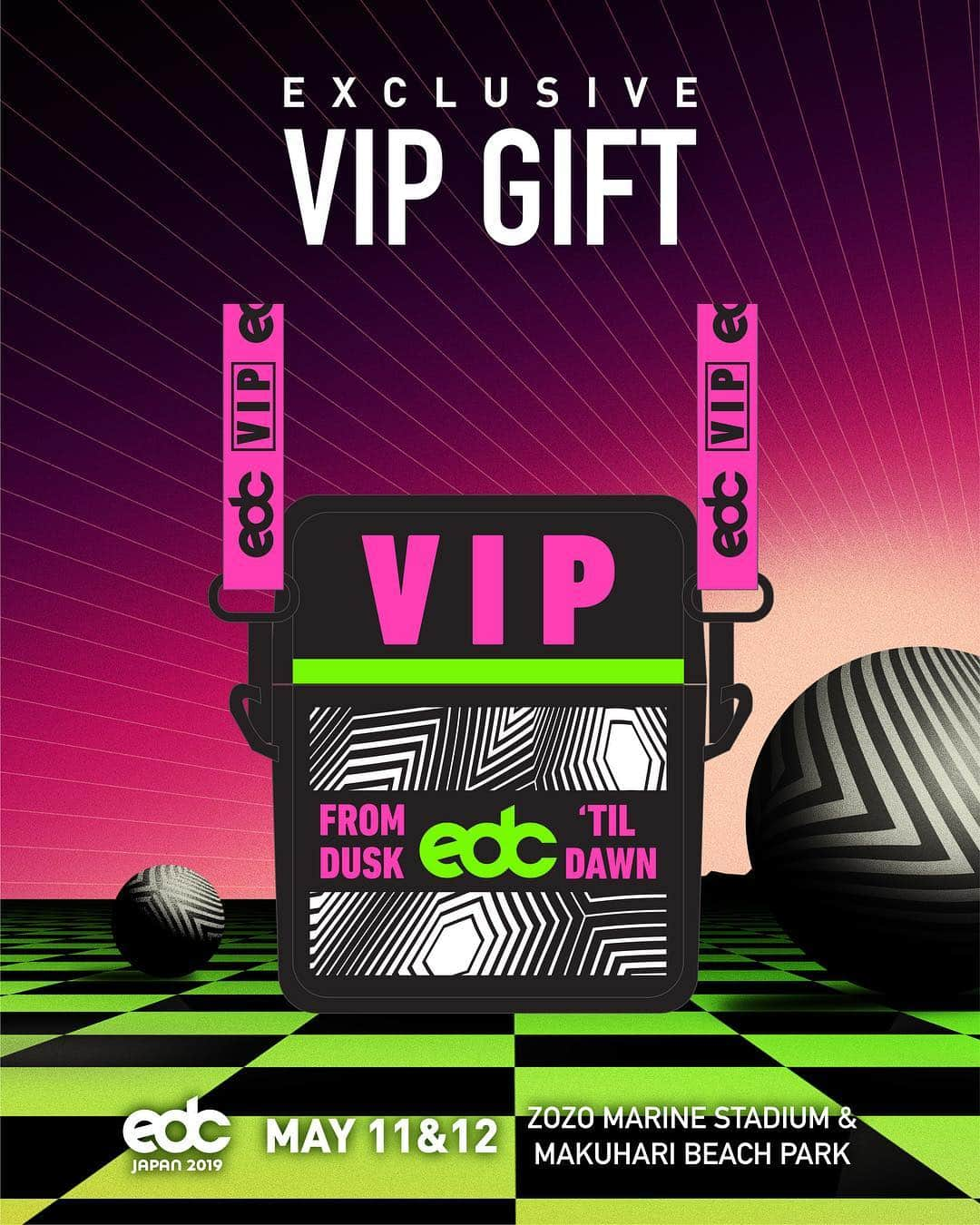 EDC Japanさんのインスタグラム写真 - (EDC JapanInstagram)「1-Day & 2-DayのVIPチケット早割第2弾がソールドアウト！VIPの早割チケットもいよいよ最終段階に移行！🎟️ VIP購入者には様々な特典があります！  Tier 2 1-DAY & 2-Day tickets are sold out! Don`t miss this chance to purchase VIP tickets!🎟️ There will be a special VIP deck and viewing area for VIP! #EDCJapan」4月25日 15時54分 - edc_japan