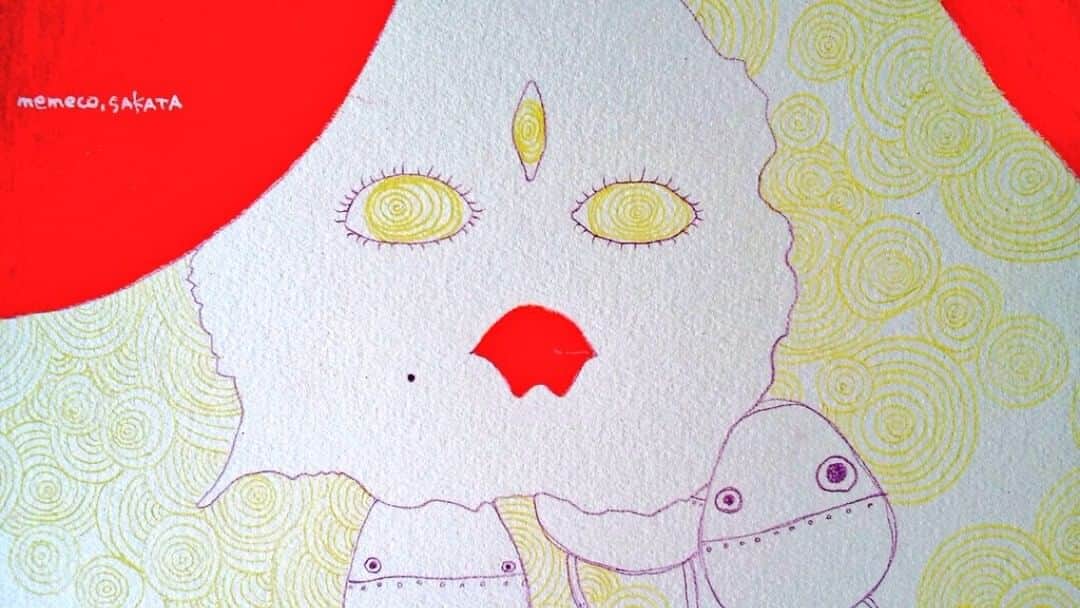 佐藤寛子さんのインスタグラム写真 - (佐藤寛子Instagram)「マダムリリーの部屋。(たまごロボットを添えて)  #マダムリリー#たまごロボ#art」4月25日 16時24分 - memeco.s
