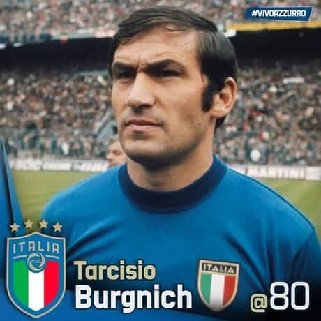 サッカーイタリア代表さんのインスタグラム写真 - (サッカーイタリア代表Instagram)「🎂 Buon compleanno a Tarcisio #Burgnich! 🇮🇹 66 presenze in #Nazionale ⚽️ 1 #gol 🏆#Europeo #Italia68 🗓 #Ruda, #25aprile 1939  #Azzurri #EroiAzzurri #VivoAzzurro #Italia」4月25日 16時38分 - azzurri