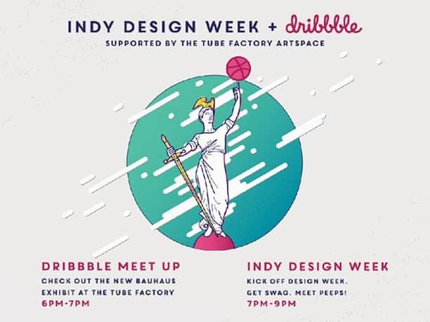 Dribbbleさんのインスタグラム写真 - (DribbbleInstagram)「Help kickoff @indydesignweek with a Dribbble meetup. Check out the Bauhaus exhibit at the Tube Factory, pick up some swag, and network with some Indianapolis area creatives. All are welcome! Meetup link in bio⠀ ⠀ #dribbble #meetups」4月25日 8時30分 - dribbble