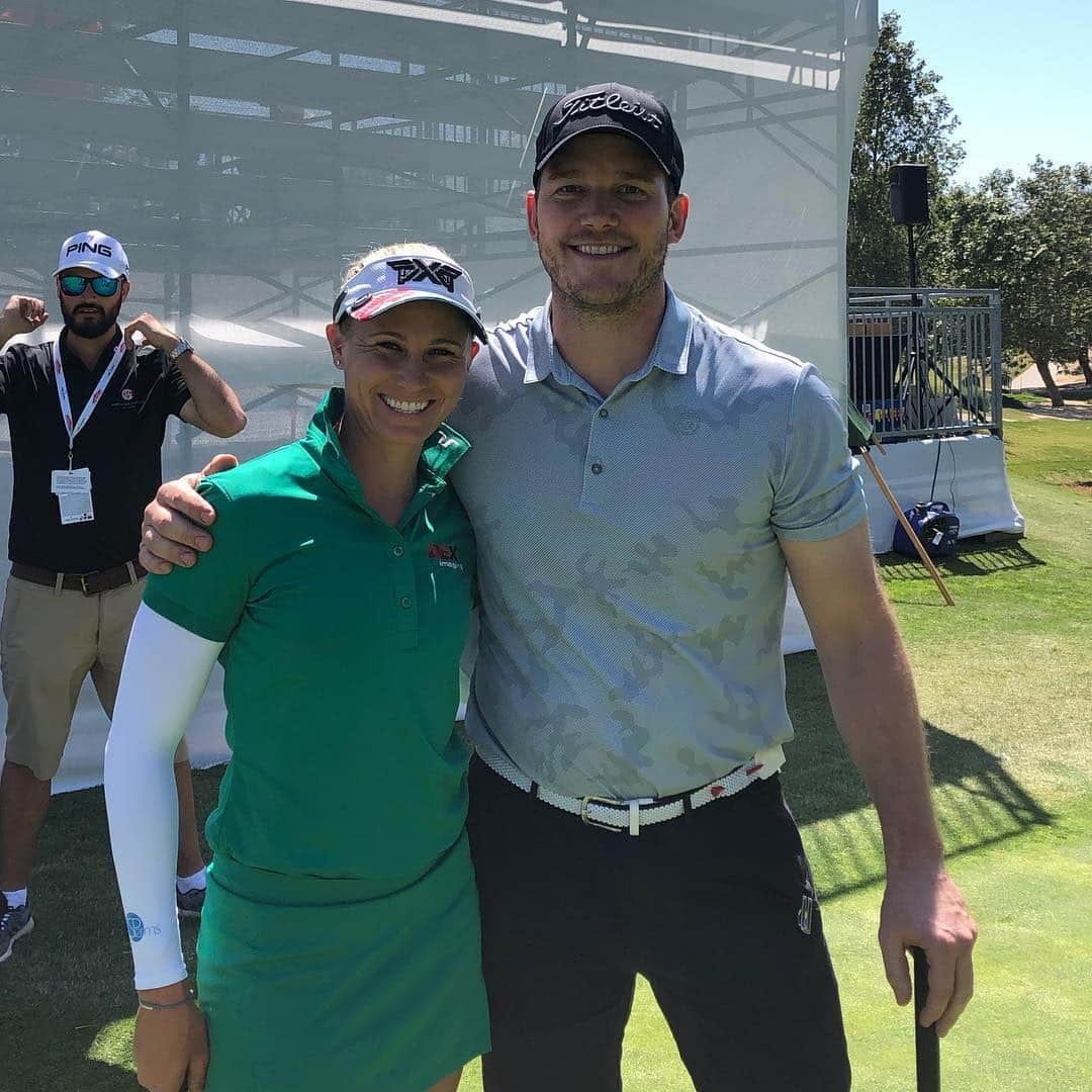 ライアン・オウトゥールさんのインスタグラム写真 - (ライアン・オウトゥールInstagram)「Had to have a photo with this guy! @prattprattpratt @lpga_la #la #lpga #golflife #proam #golf #teamotoole #pxgtroops #pxg #holidayinnclub #deximaging #westhollywood」4月25日 9時19分 - ryannotoole