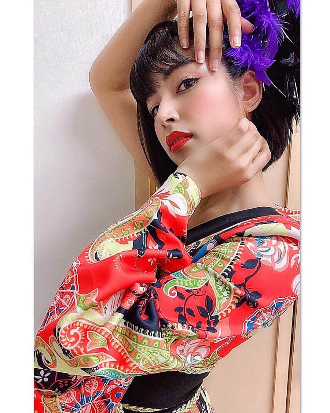 藤井マリーさんのインスタグラム写真 - (藤井マリーInstagram)「#恵比寿マスカッツ #ebisuanimalanthem #idol #japanesegirl #japan #日本 らしい曲 #グラビア #sexy #花魁 風 #和風 #和服 顔は洋風 #makeup #redlips #redeyeshadow」4月25日 11時14分 - fujimary_6