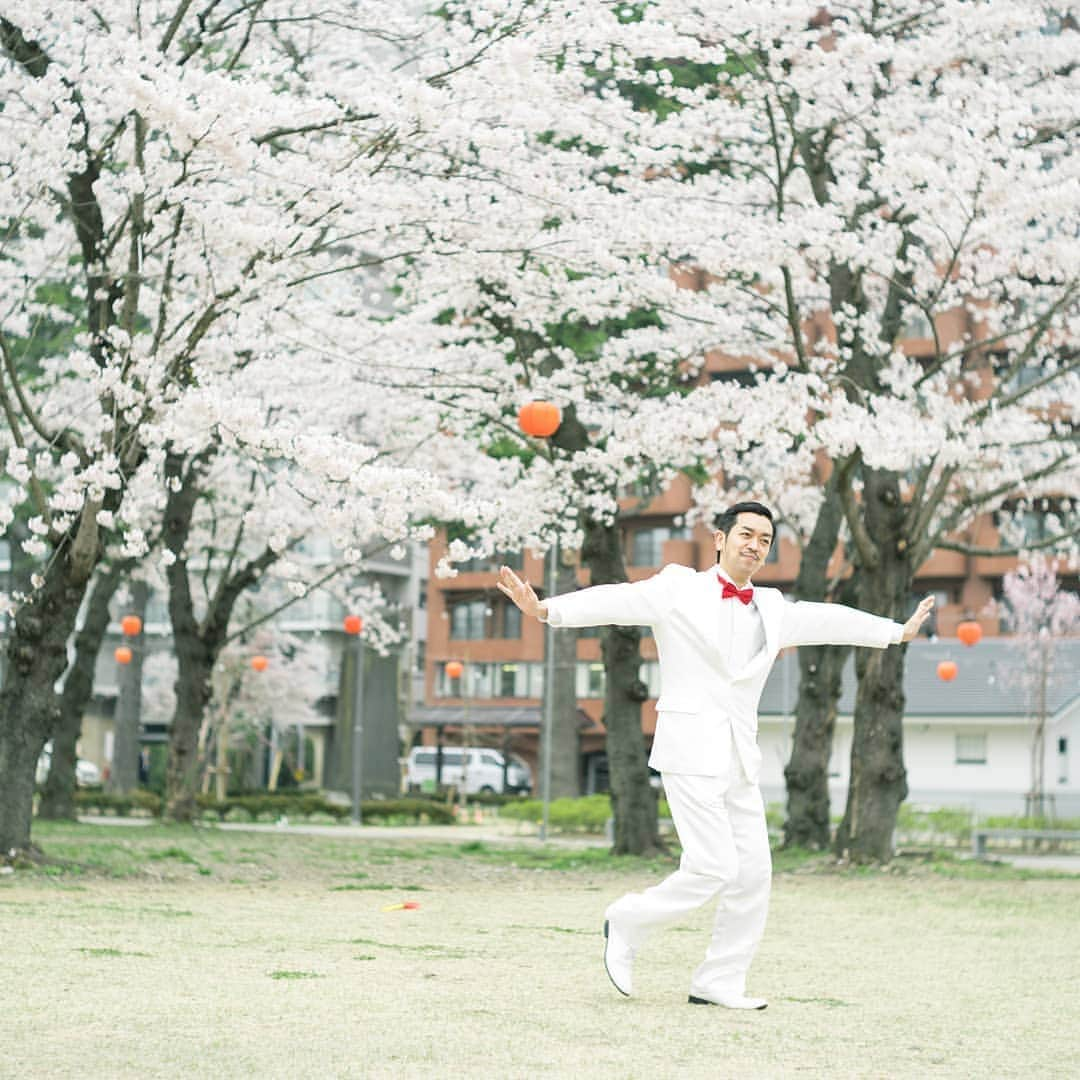 ムーディ勝山のインスタグラム：「ありがとう桜の時期～！」