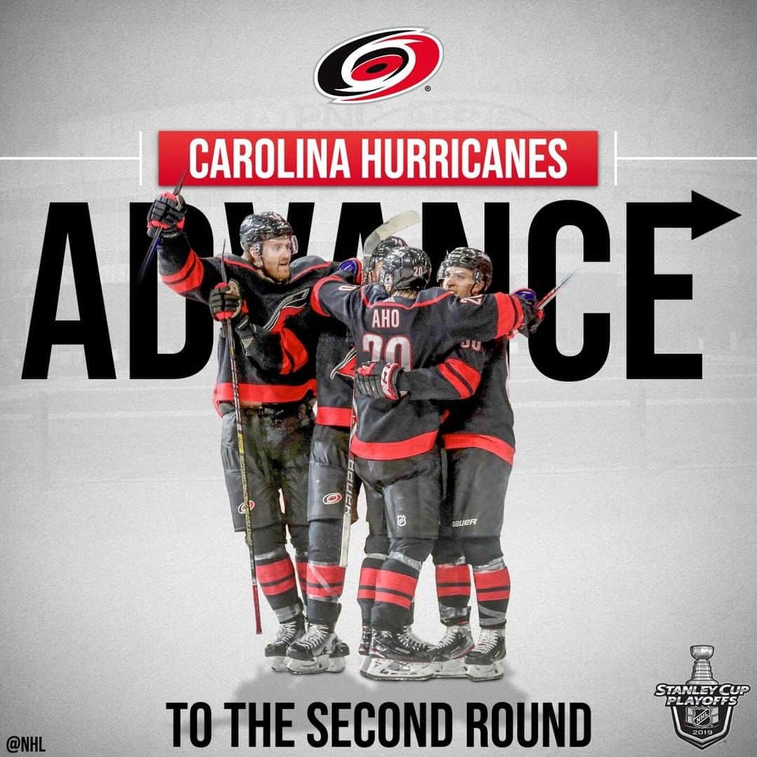 NHLさんのインスタグラム写真 - (NHLInstagram)「There's a storm brewing.  The @nhlcanes are moving on to the Second Round! #StanleyCup」4月25日 12時31分 - nhl