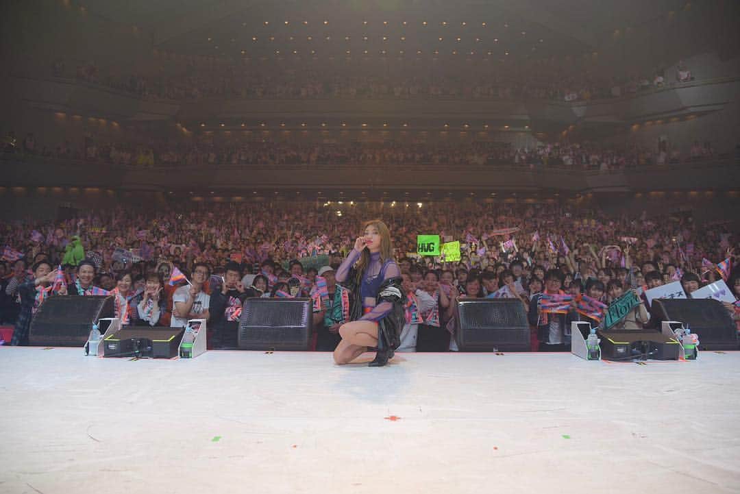 E.G.familyホールツアー「E.G.POWER」のインスタグラム：「. . E.G.POWER 2019 で開催‼️﻿﻿ 「全力！ご当地部！」🗾💫﻿﻿ ﻿. 「全力！福岡！」1日目の勝者は... SAYAKAでした👏💕 . 全力！「明太子」ポーズで お客さんと記念撮影😘 . E.G.POWER 2019では ご当地の「あるある」なお題を全力で表現する﻿﻿ 「全力！ご当地部！」を開催‼️﻿﻿ 勝者を決めるのは会場に来てくれた皆さんです💓 ﻿ 勝者は会場の皆さんと記念撮影📸💫 ﻿ 福岡公演2日目の勝者は誰になるかな？💗 お楽しみにっ😆 ﻿ #全力ご当地部#福岡#勝者#SAYAKA#明太子#EGPOWER #EGfamily #Egirls #Dream_Ami #Dream_Shizuka #Happiness #Flower #スダンナユズユリー #LDH」
