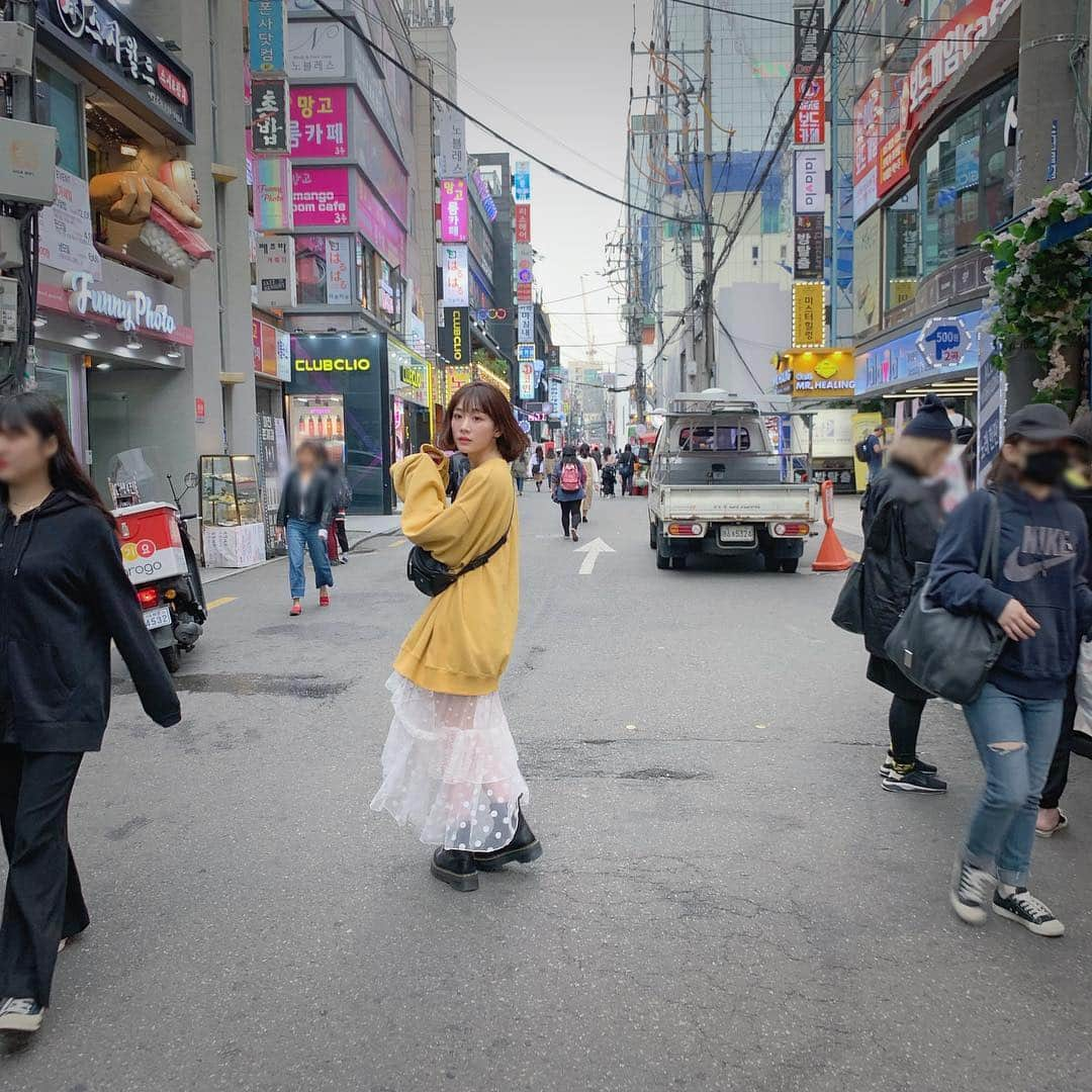 末永みゆさんのインスタグラム写真 - (末永みゆInstagram)「アニョン〜🇰🇷 韓国弾丸旅行！  #韓国旅行 #🇰🇷 #昨日カッピングというのを知らずにやったら背中の跡がやばくて焦ってます」4月25日 13時31分 - miyu_suenaga