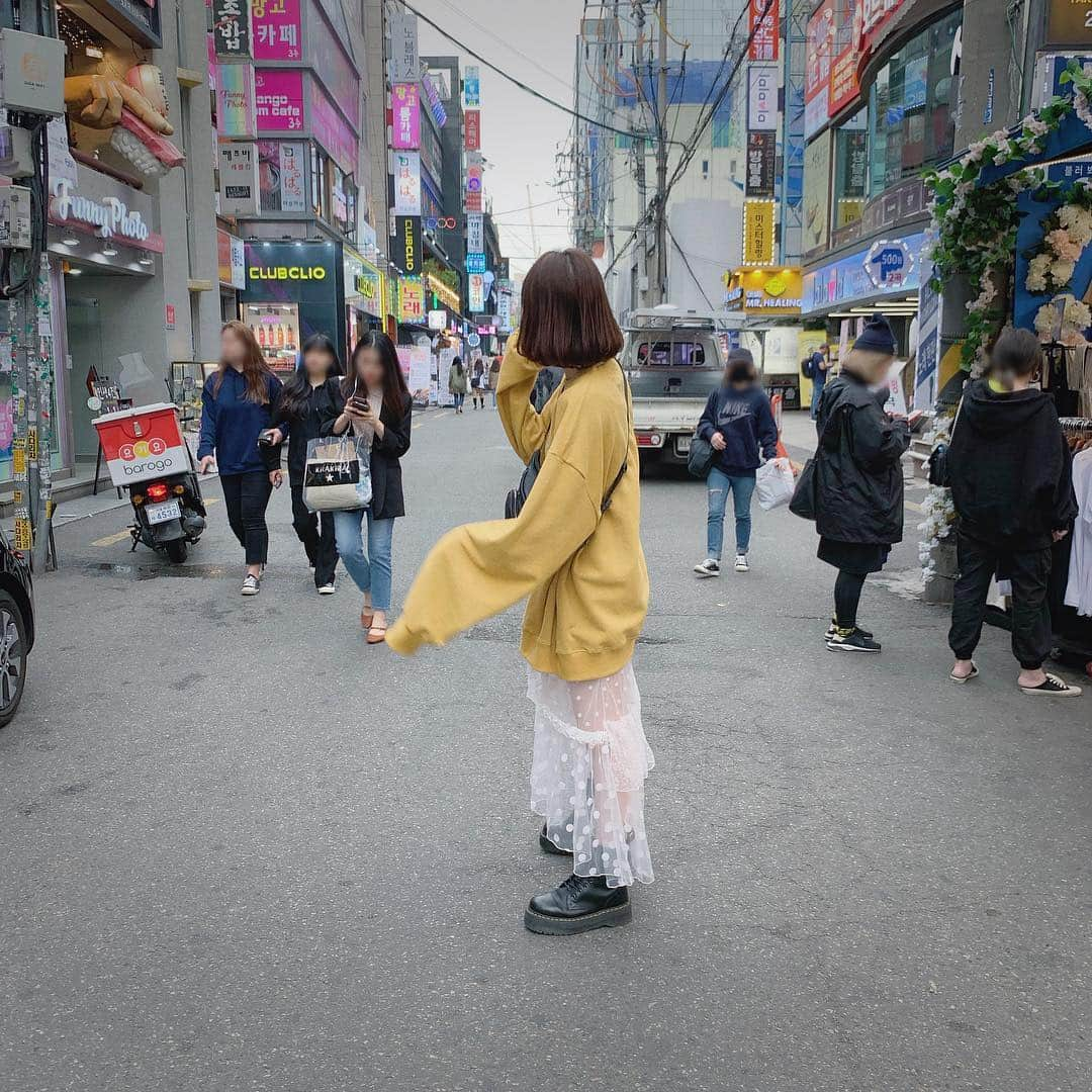 末永みゆさんのインスタグラム写真 - (末永みゆInstagram)「アニョン〜🇰🇷 韓国弾丸旅行！  #韓国旅行 #🇰🇷 #昨日カッピングというのを知らずにやったら背中の跡がやばくて焦ってます」4月25日 13時31分 - miyu_suenaga