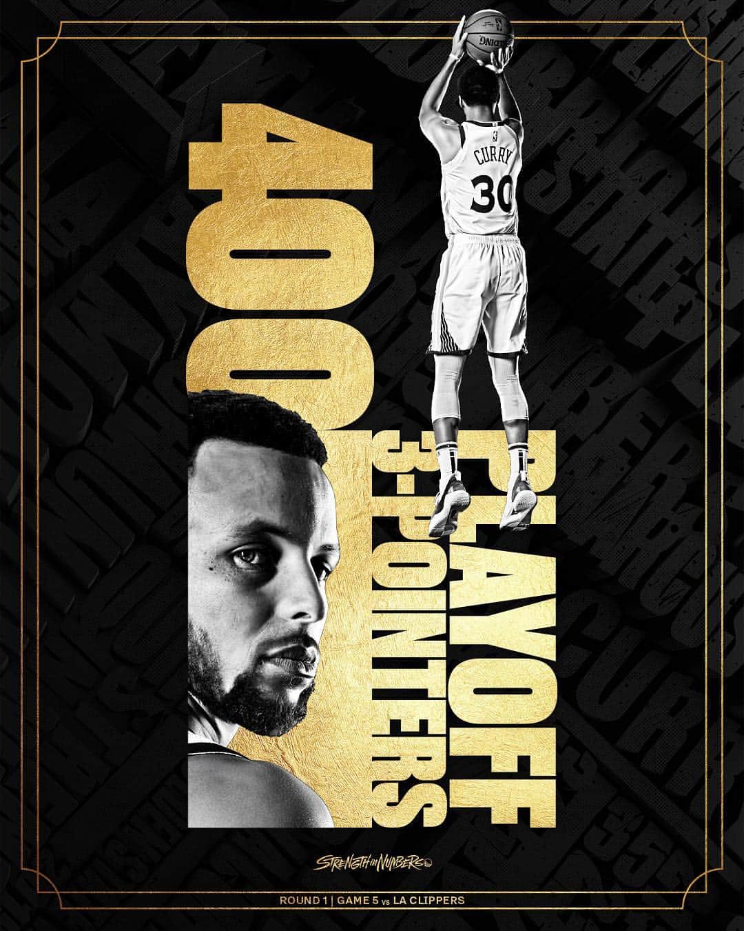 ゴールデンステート・ウォリアーズさんのインスタグラム写真 - (ゴールデンステート・ウォリアーズInstagram)「Stephen Curry becomes the only player in NBA history to knock down 400 career postseason threes.」4月25日 14時16分 - warriors