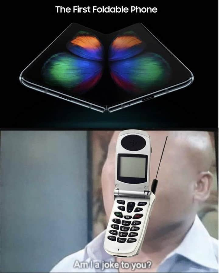 9GAGさんのインスタグラム写真 - (9GAGInstagram)「Nokia has left the chat.⠀ -⠀ #samsung #galaxyfold #9gag」4月25日 14時56分 - 9gag