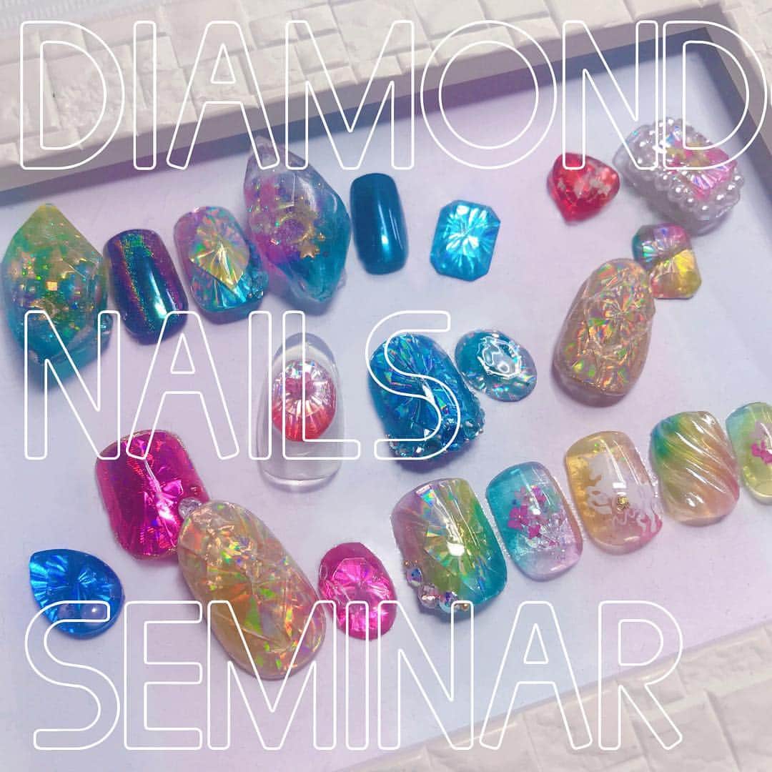 なかやまちえこさんのインスタグラム写真 - (なかやまちえこInstagram)「2019.04.23 Candy Pocket gotanda #PREGEL #diamond #diamondnails #diamondcut #diamondcutnails #ダイヤモンドネイル #ダイヤカットネイル #ブリリアントカット #ブリリアントカットネイル #ダイヤモンドカットネイル #なかやまセミナー #ネイルセミナー #seminar @preanfaseminar  @candypocketgotanda」4月25日 15時17分 - chiekonakayama
