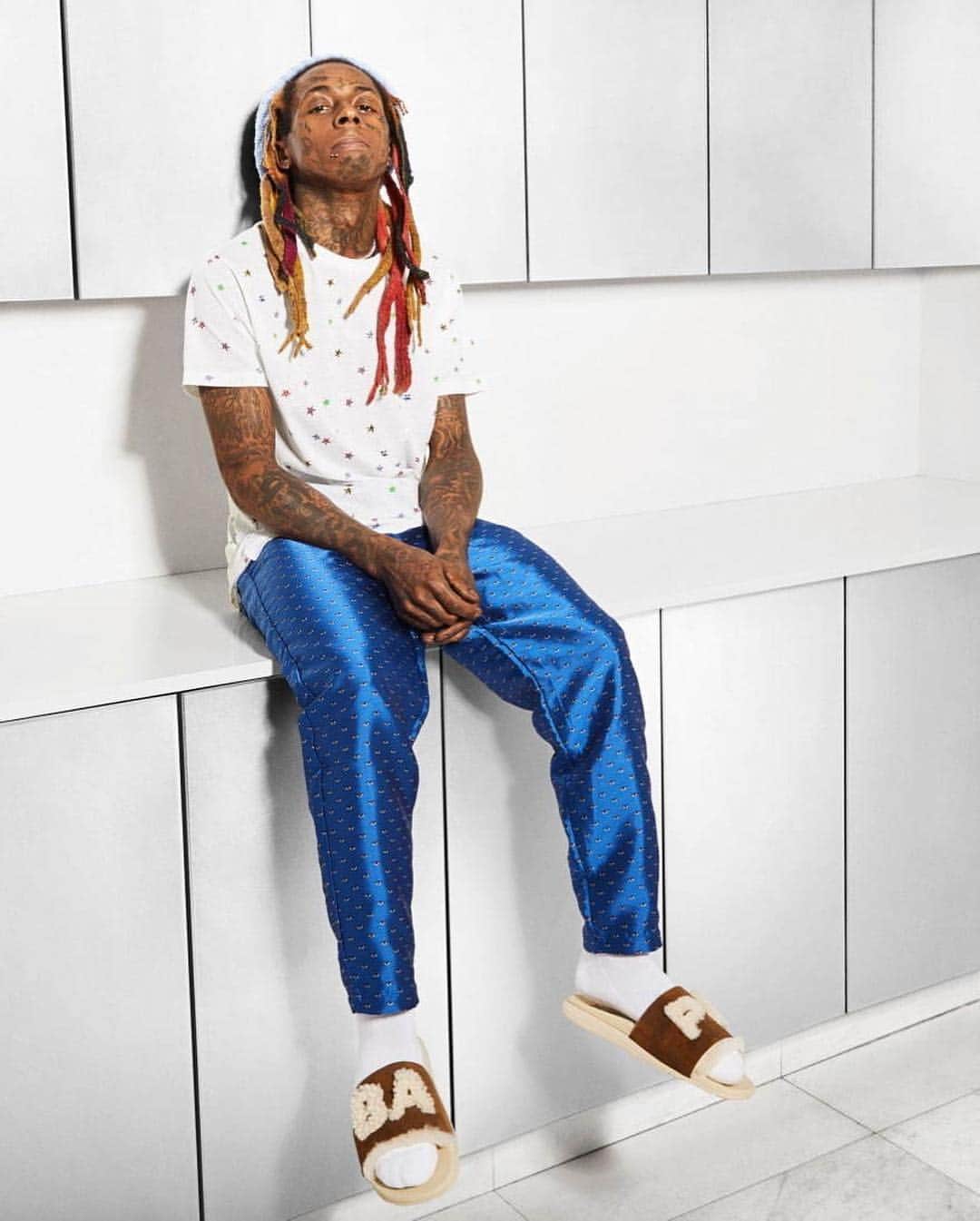HYPEBEASTさんのインスタグラム写真 - (HYPEBEASTInstagram)「@hypebeastkicks: @bape_us enlists @liltunechi for the lookbook of its @ugg footwear collection. The collection will be releasing on April 27 at its global stores. Photos: BAPE」4月26日 2時33分 - hypebeast