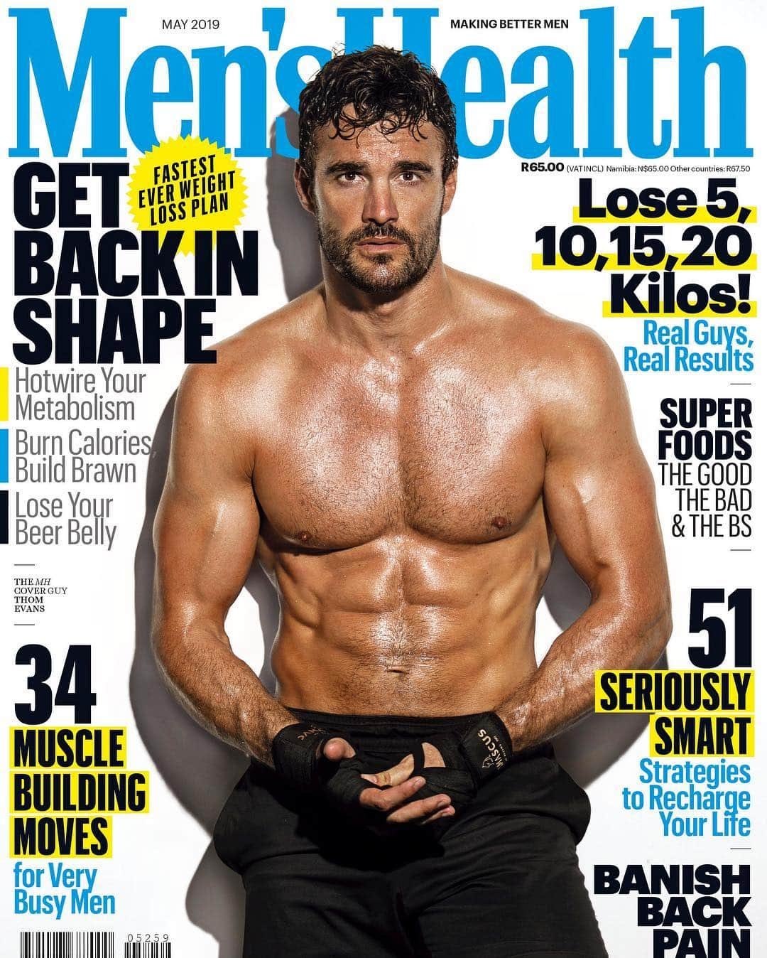 トム・エバンスさんのインスタグラム写真 - (トム・エバンスInstagram)「A privilege to be on May Cover of @menshealthza this month 🤙🏼 A big thank to @robdcilliers and the team.  And a shoutout to @stirlinggshaw for the killer workouts you put me through, whilst in South Africa 🇿🇦 a few months back 👊🏻 #menshealth #fitness #boxing #southafrica」4月26日 2時40分 - te11