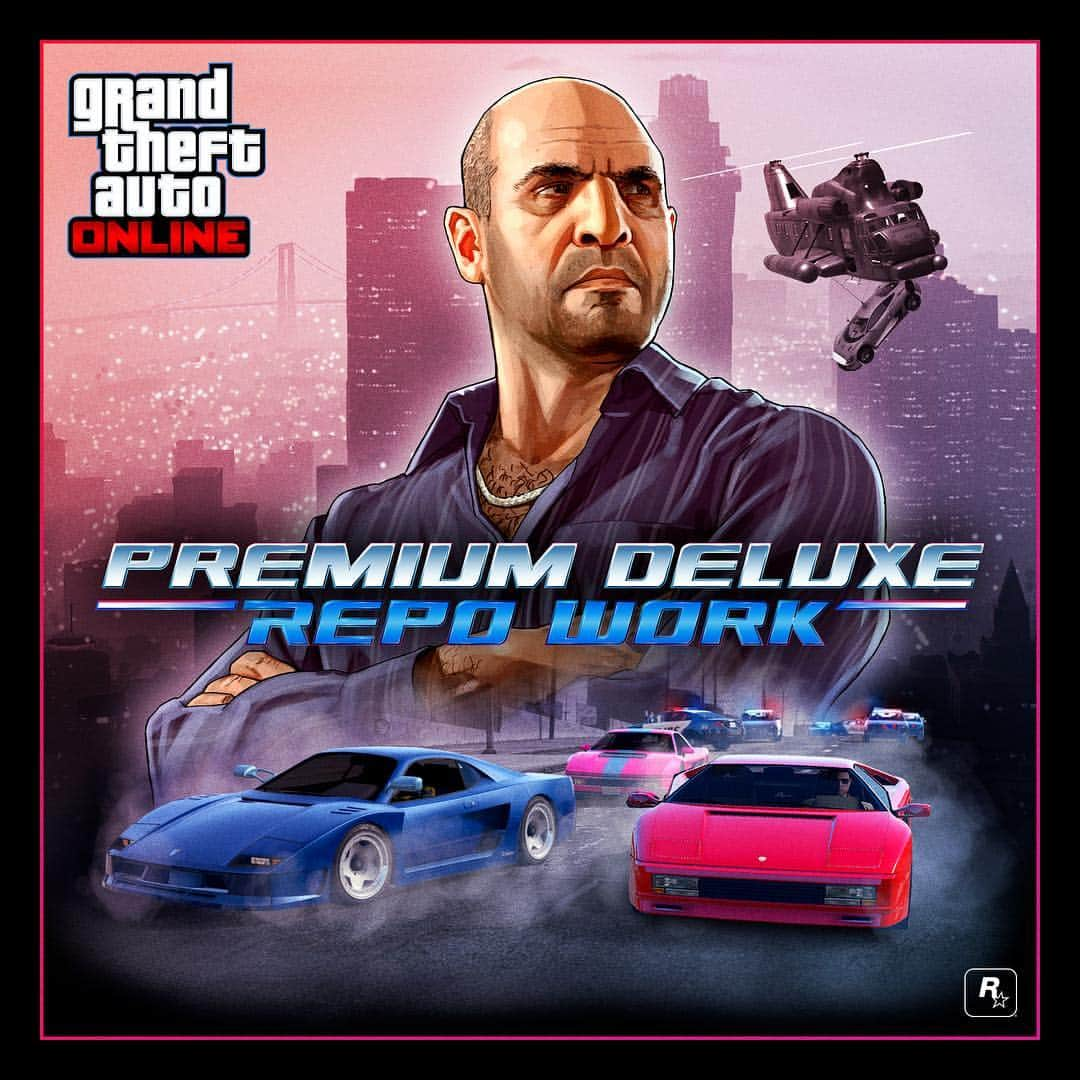 ロックスター・ゲームズさんのインスタグラム写真 - (ロックスター・ゲームズInstagram)「New missions in #GTAOnline: SIMEON’S PREMIUM DELUXE REPO WORK  Take on Simeon’s new assignments and receive Double GTA$ & RP all week long」4月26日 2時03分 - rockstargames