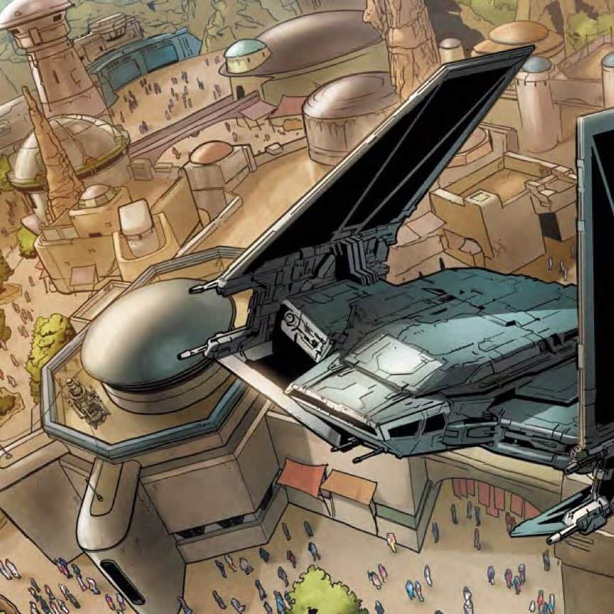 スター・ウォーズさんのインスタグラム写真 - (スター・ウォーズInstagram)「Explore Batuu, a remote outpost planet on the Outer Rim Territories in Marvel's Star Wars: #GalaxysEdge #1, out now. Art by @will_sliney.」4月26日 2時20分 - starwars