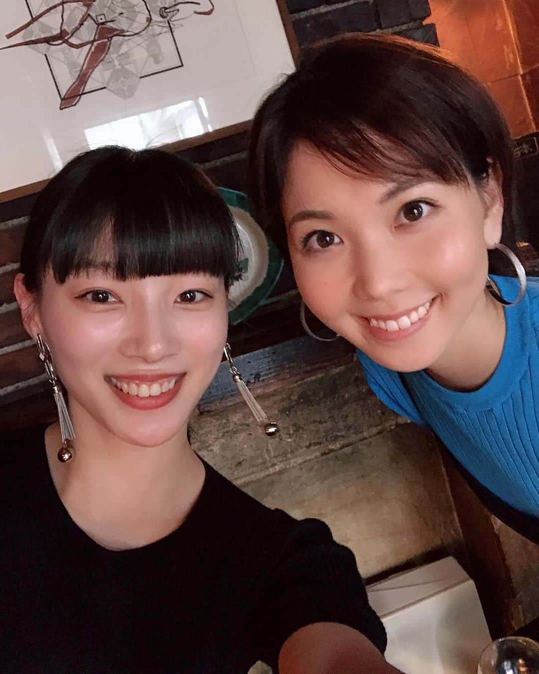 江田友莉亜さんのインスタグラム写真 - (江田友莉亜Instagram)「今日はヒロドちゃんと☺︎♥︎ 旅サラダお疲れ様でした‼︎ @hirodo_ayumi」4月25日 18時54分 - edayuri_official