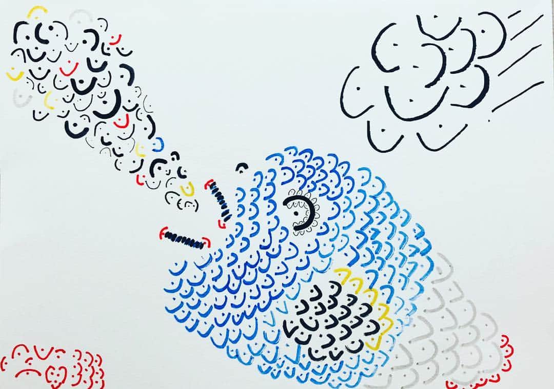 山内優花のインスタグラム：「絵」