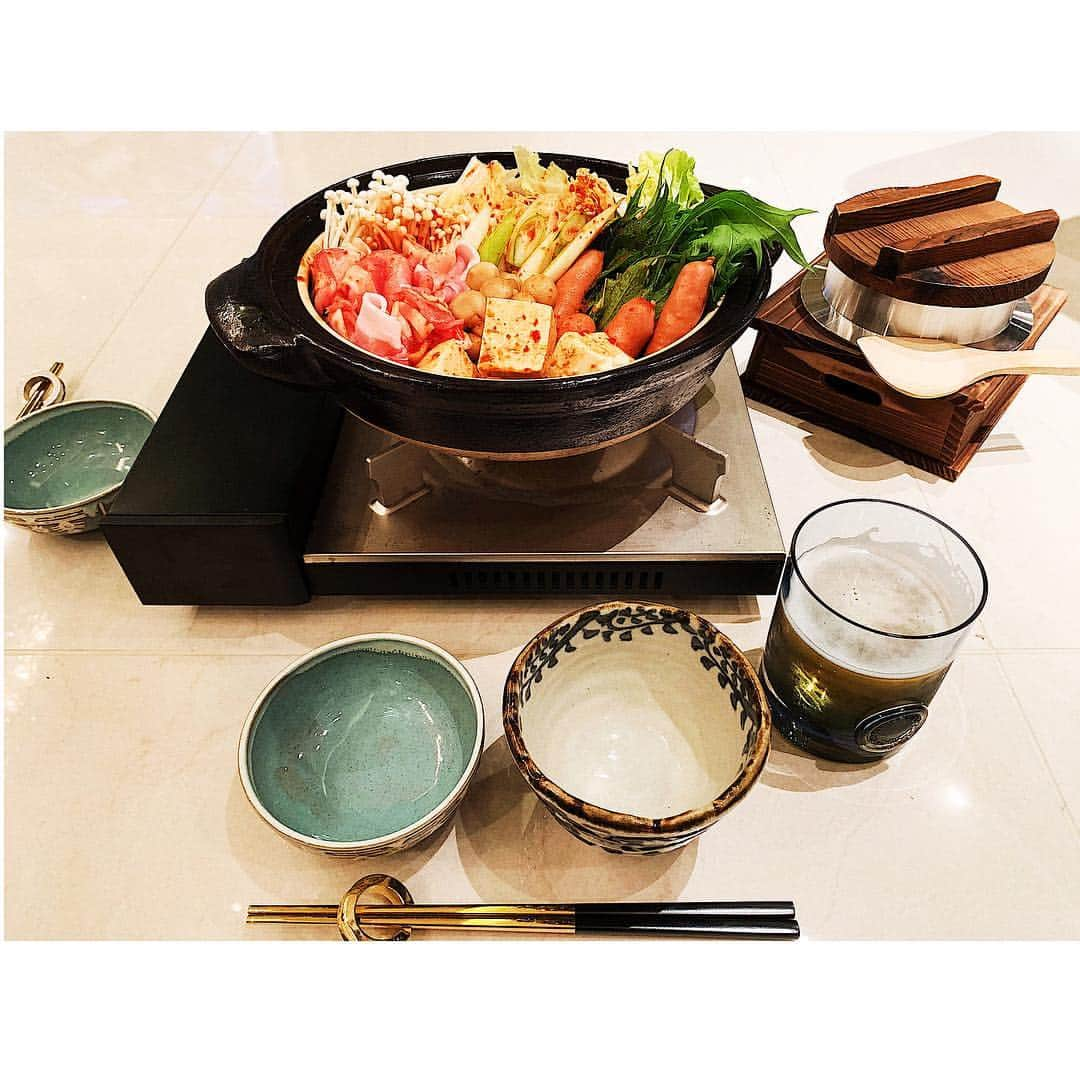 GENKINGの釜飯さんのインスタグラム写真 - (GENKINGの釜飯Instagram)「今夜はキムチ鍋😊🍲 #genkingkitchen」4月25日 20時33分 - genkingkitchen