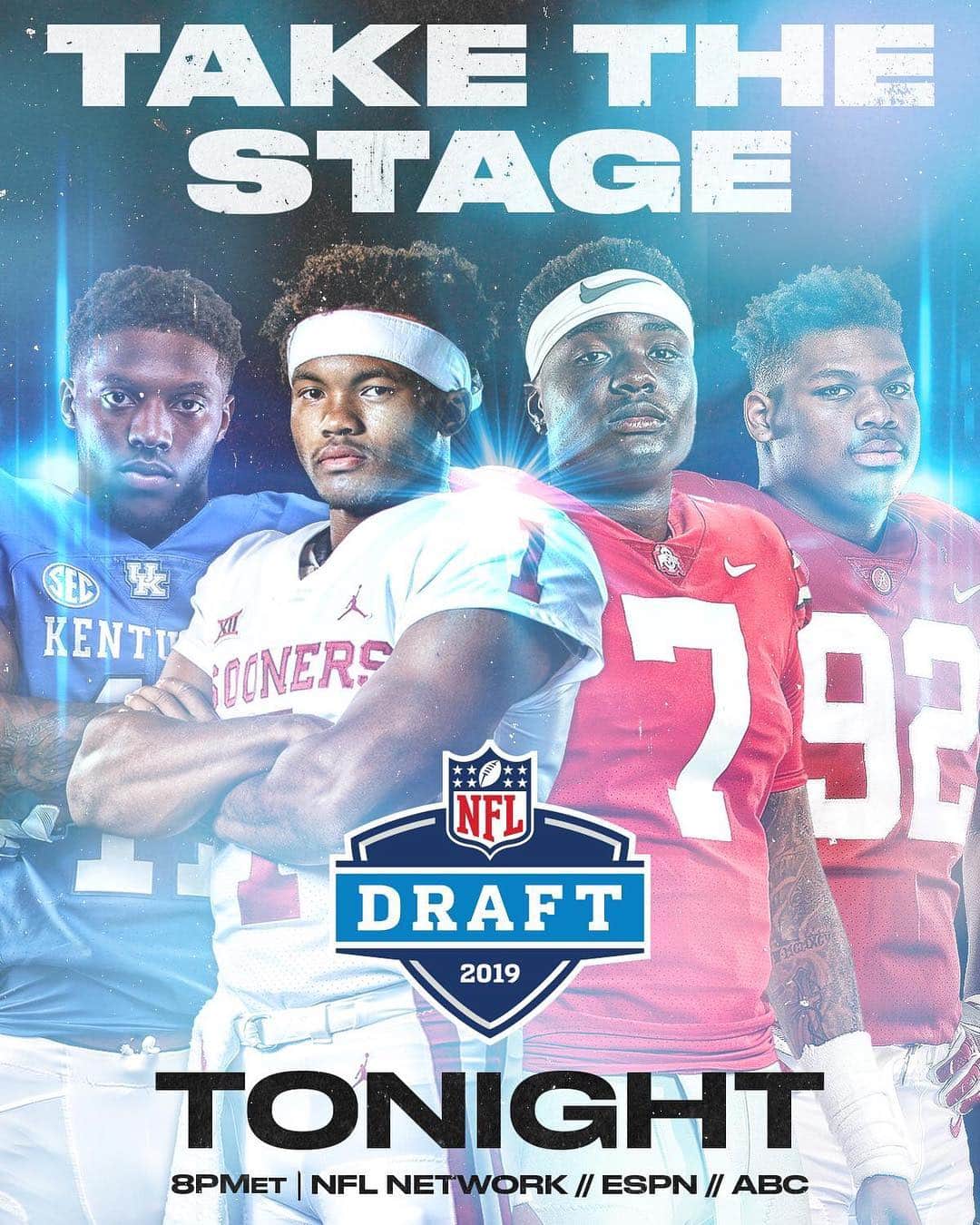 NFLさんのインスタグラム写真 - (NFLInstagram)「🚨🙌 Draft Day is HERE! 🙌🚨 📺 2019 #NFLDraft | Tonight on NFLN/ESPN/ABC (8pm ET)」4月25日 21時04分 - nfl