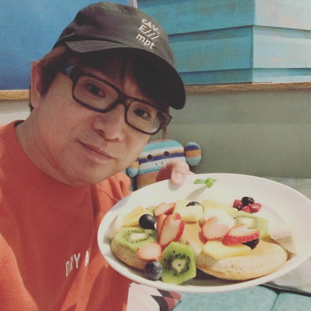 濱口優さんのインスタグラム写真 - (濱口優Instagram)「#フルーツパンケーキ」4月25日 22時32分 - hamaguchi_masaru