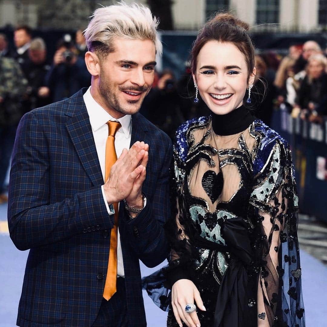 ザック・エフロンのインスタグラム：「What a night. London showed up! 🤟#extremelywicked」