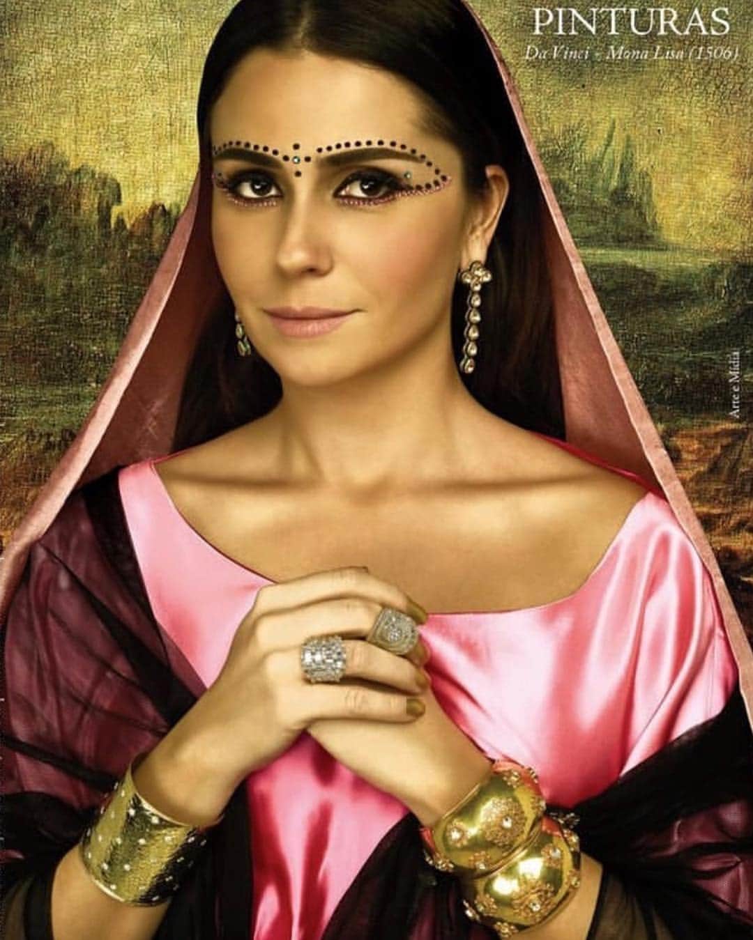 Giovanna Antonelliのインスタグラム：「Bom dia de #tbt com essa caracterização / arte do amado @eufernandotorquatto num trabalho que fizemos inspirado em grandes obras de super artistas. 🖼 #Davinci #monalisa」